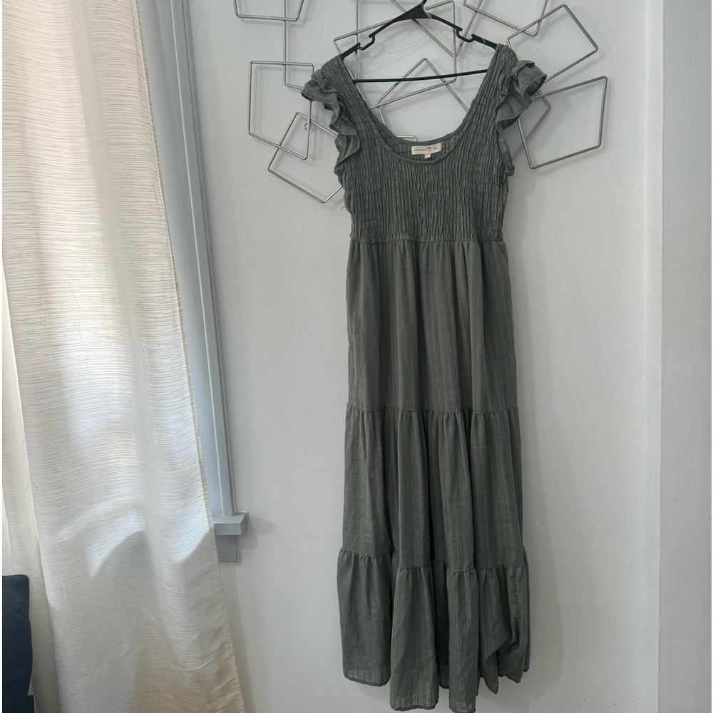 Penelope Rose Cottagecore Flowy Tiered Maxi Dress Size Large - Picture 1 of 5
